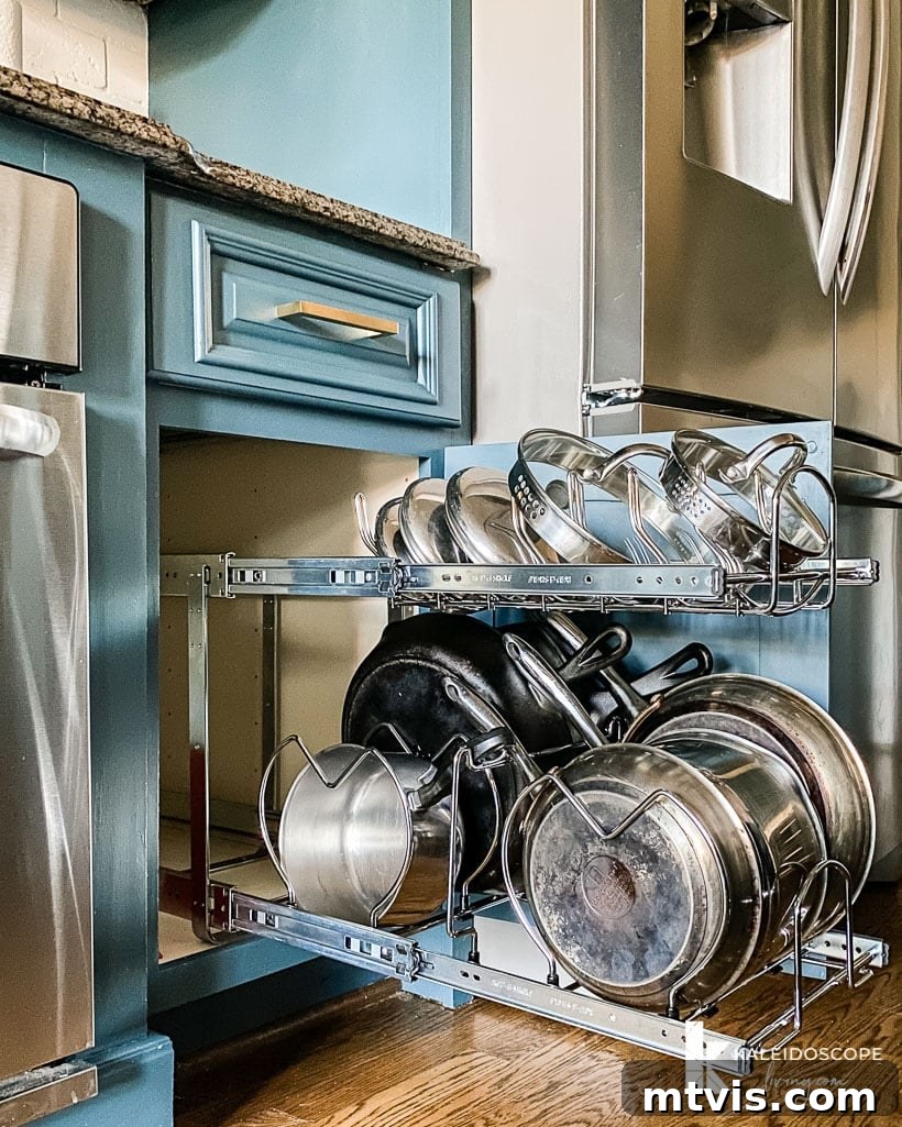 Our Jaw-Dropping Kitchen Reno - Done on a Dime! 12 Kitchen organization with pull-out trash and recycling