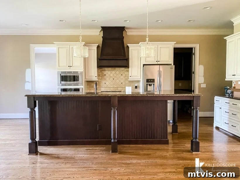 Our Jaw-Dropping Kitchen Reno - Done on a Dime! 3 outdated brown and beige kitchen before budget-friendly makeover