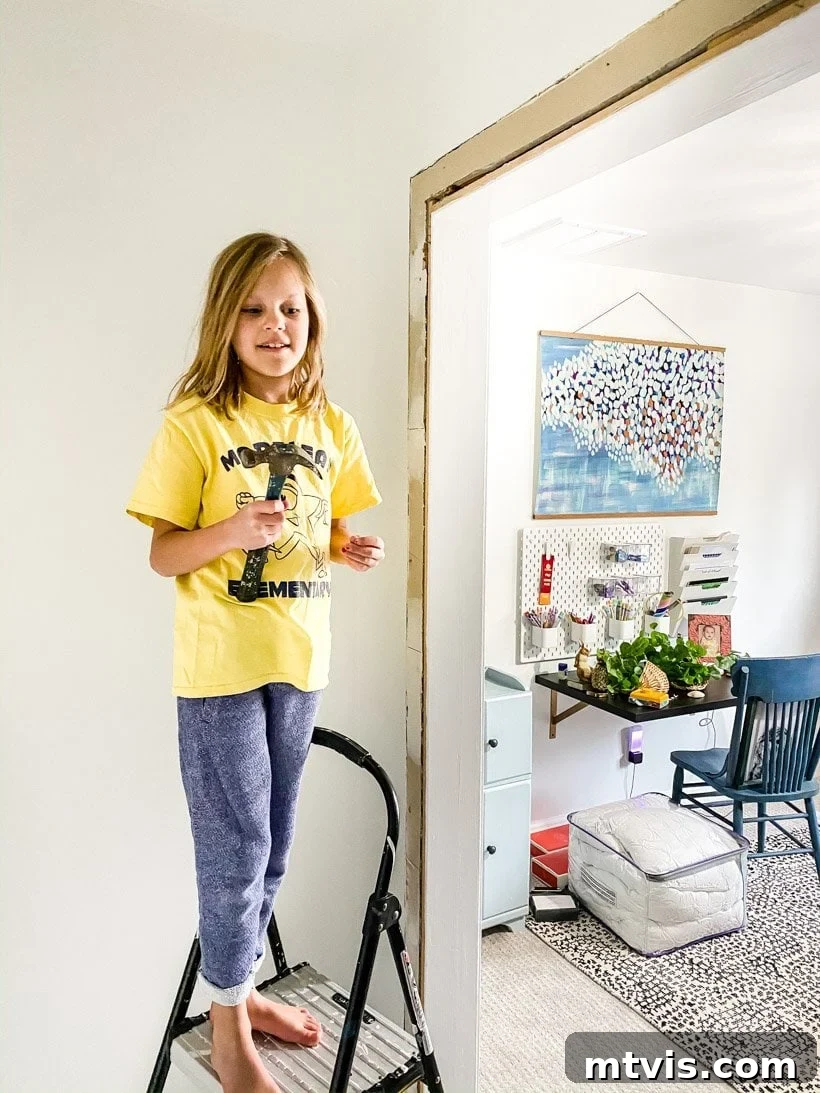 Completing Home Projects on a Hectic Schedule 8 child helping with home improvement project