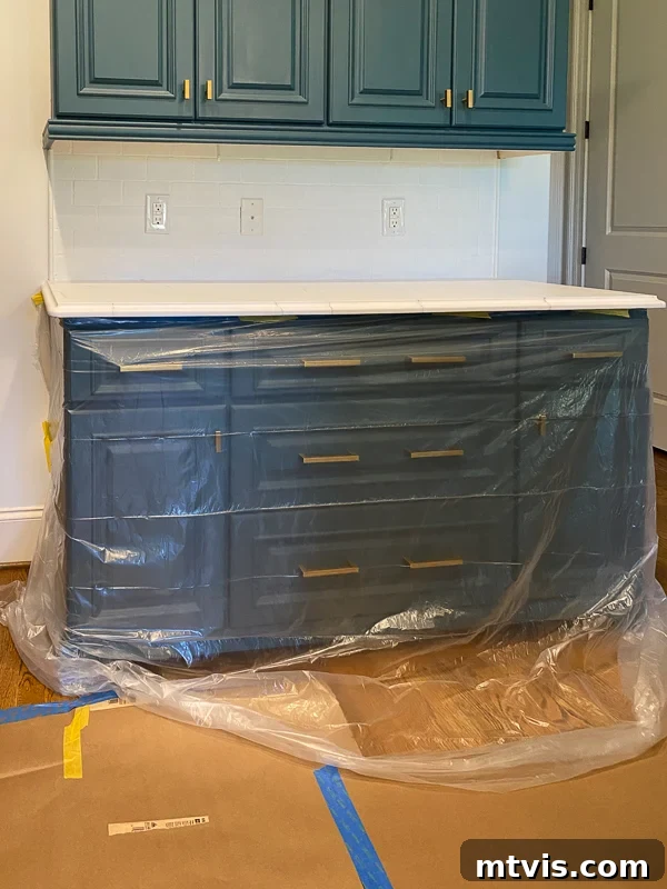 Paint Your Countertops Like a Pro: Essential Tips for a Flawless Finish 14 protect cabinets while painting countertops