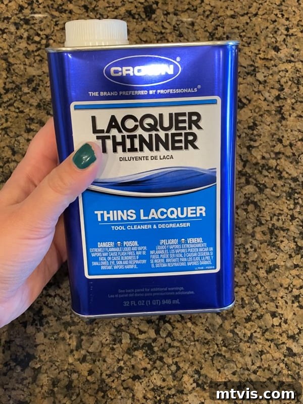 Paint Your Countertops Like a Pro: Essential Tips for a Flawless Finish 6 laquer thinner to clean granite countertops before painting them