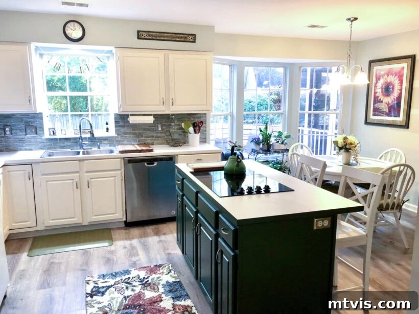 Designer in a Binder: Customer Success Stories 11 After photo of Cheri's kitchen with new paint and backsplash