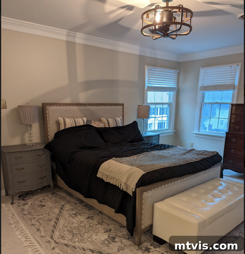 Designer in a Binder: Customer Success Stories 14 Before photo of Whitney's plain bedroom