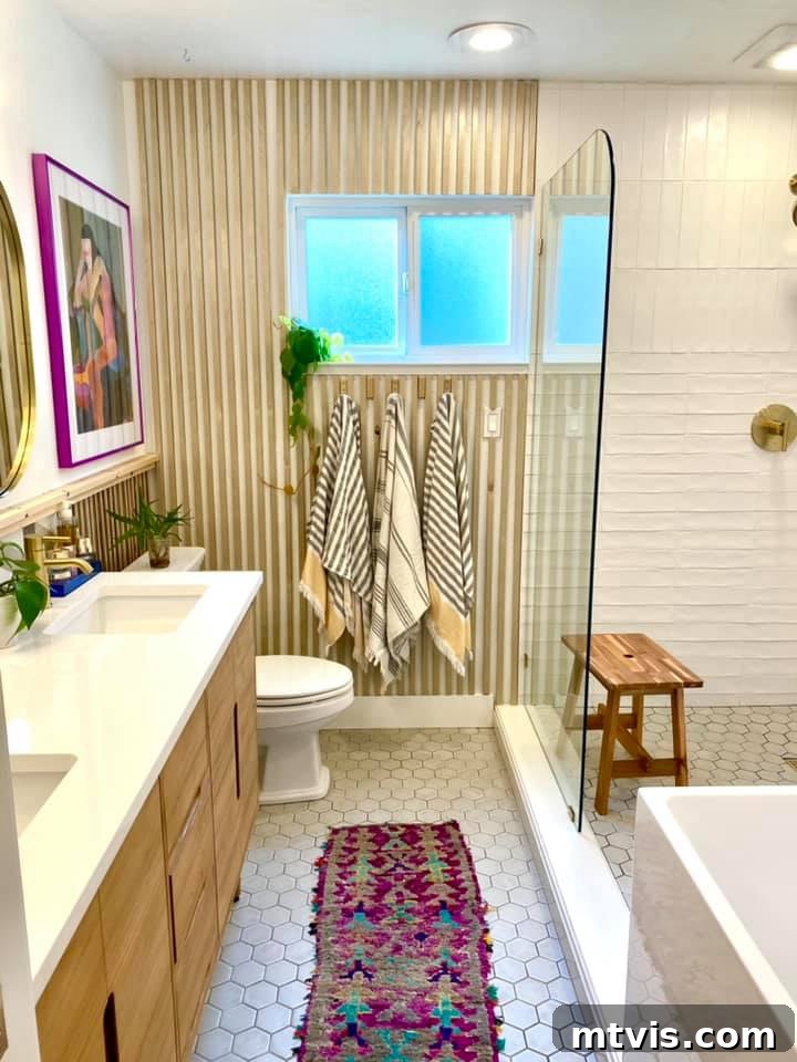 Designer in a Binder: Customer Success Stories 25 After photo of Karen's updated bathroom without layout changes