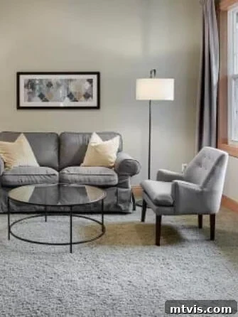 Designer in a Binder: Customer Success Stories 34 Before photo of Nancy's plain lounge