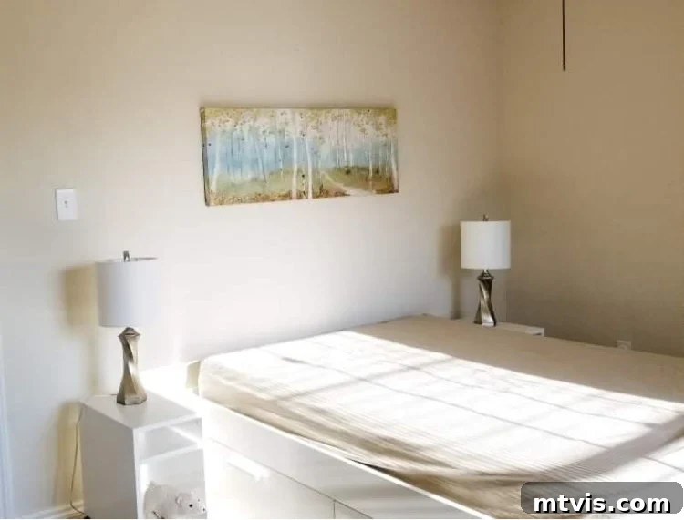 Designer in a Binder: Customer Success Stories 40 Before photo of Anne's plain bedroom