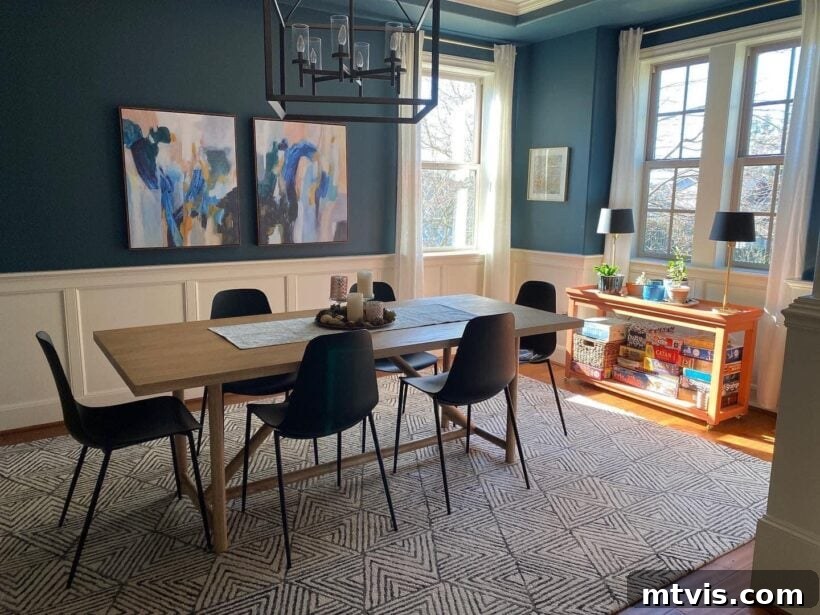 Designer in a Binder: Customer Success Stories 43 After photo of Tawnya's transformed dining room with existing furniture