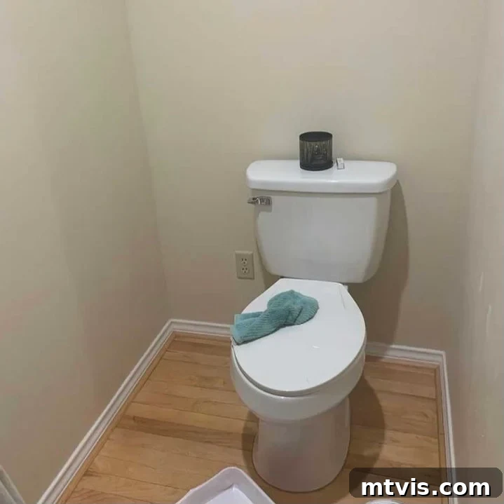 Designer in a Binder: Customer Success Stories 54 plain unrenovated bathroom