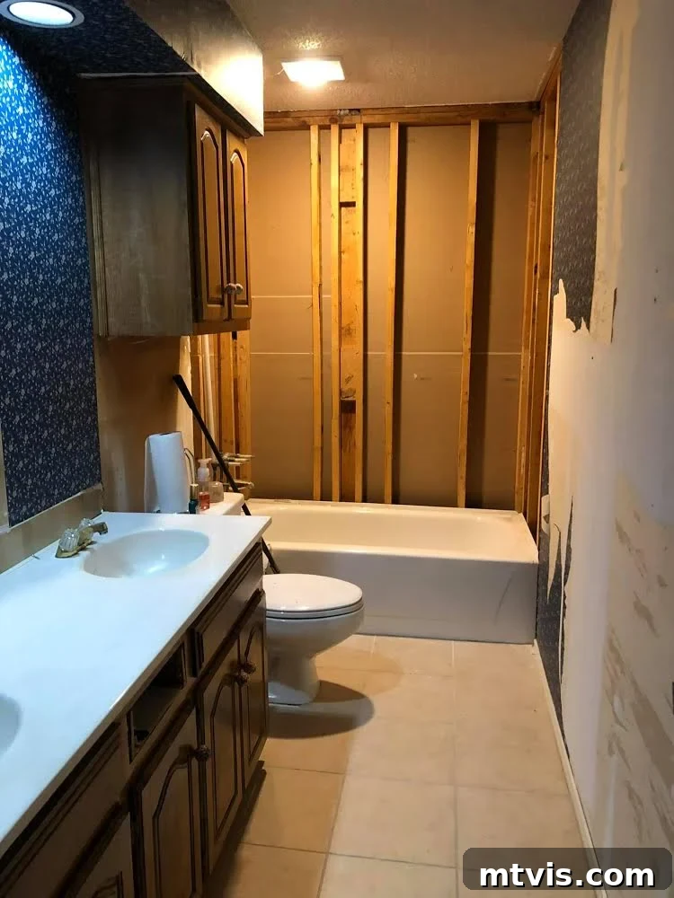 Designer in a Binder: Customer Success Stories 64 Old bathroom being renovated