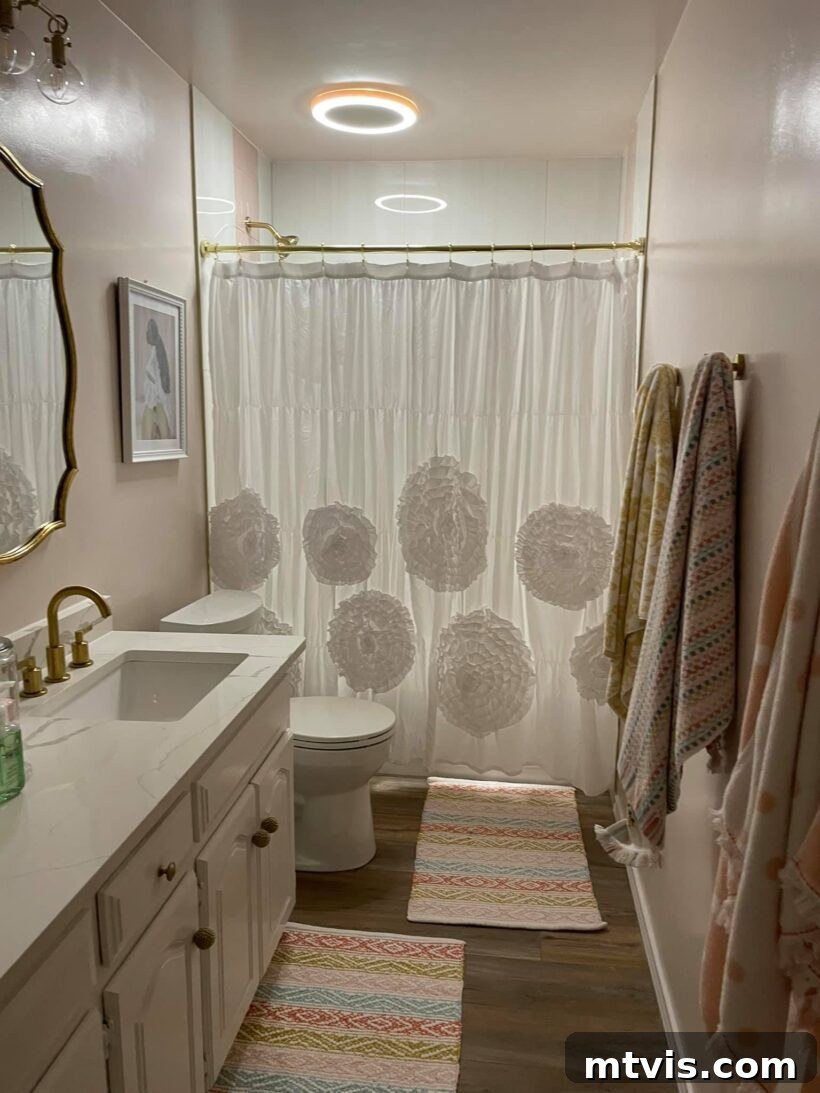 Designer in a Binder: Customer Success Stories 65 pink and white girls' bathroom