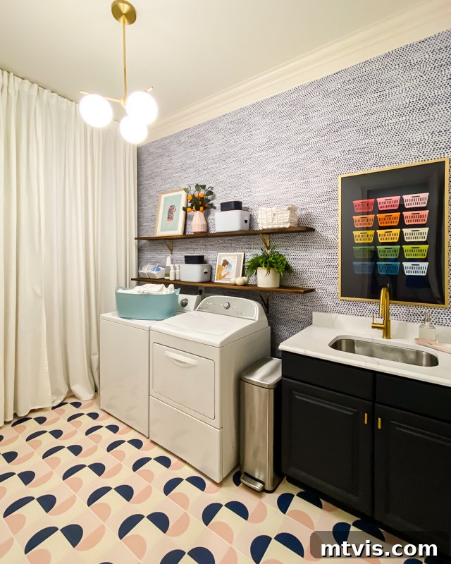 Unveiling Our Chic Modern Laundry Oasis 12 fun and colorful laundry room design