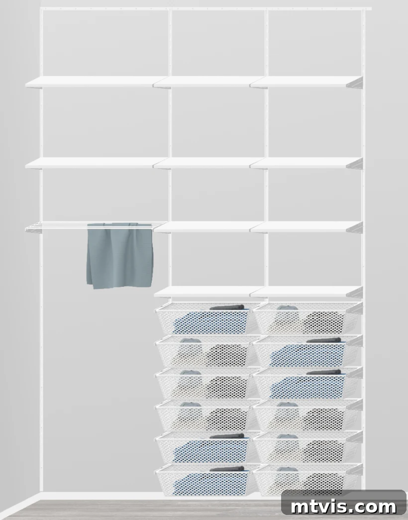 Unveiling Our Chic Modern Laundry Oasis 7 closet design rendering for laundry room storage