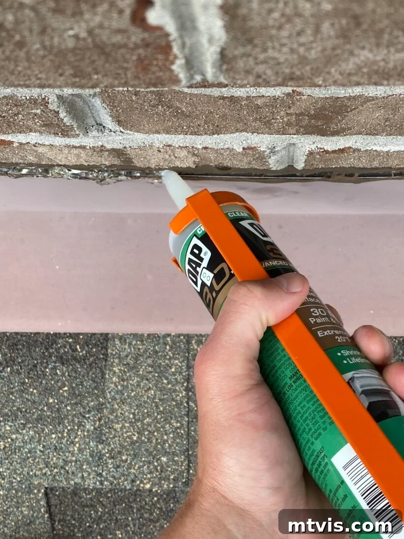 Proper Flashing Inspection and Caulking 4 how to caulk flashing