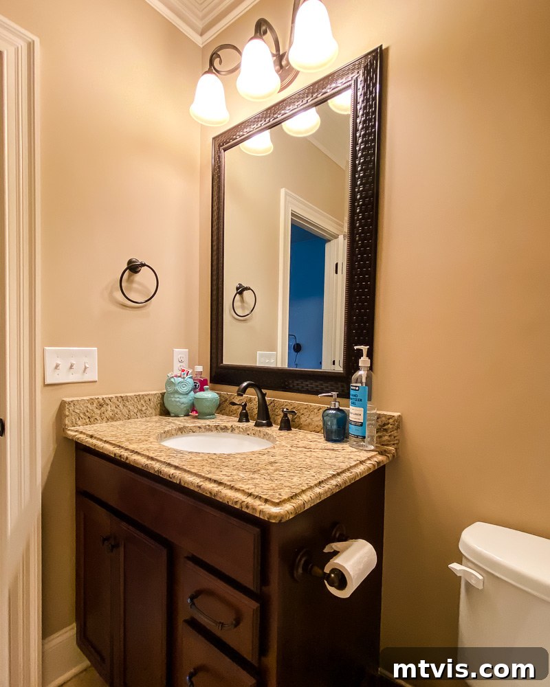 outdated brown bathroom