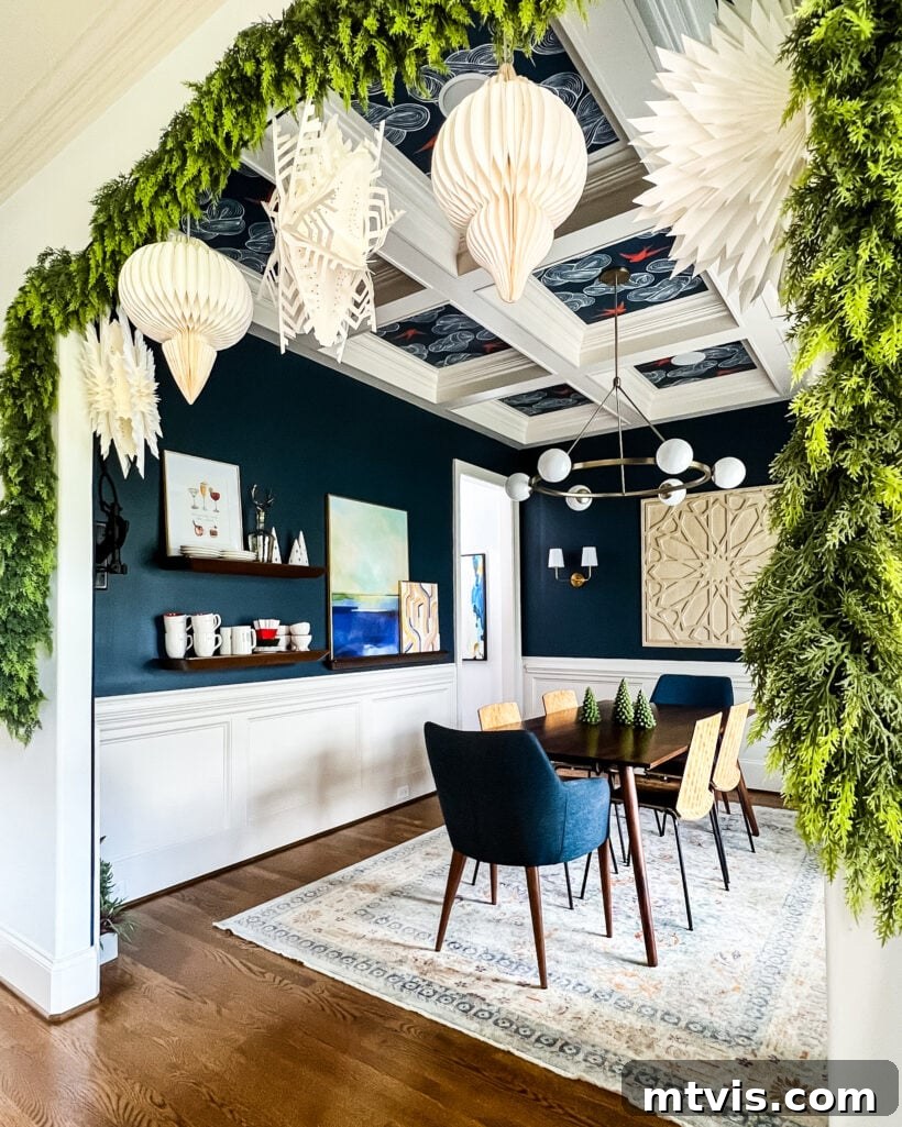A Spectrum of Holiday Cheer: Our 2021 Christmas Home Tour 17 Christmas dining room tour showcasing elegant festive decor and a welcoming atmosphere for holiday meals.