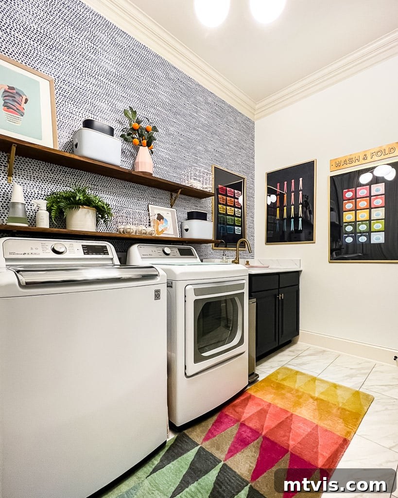 Install a Floating Tile Floor Like a Pro 9 A beautifully finished laundry room with new floating tile floor