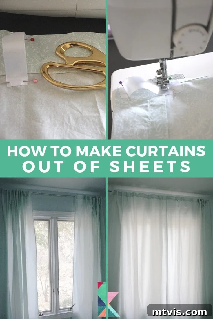 Upcycle Sheets into Stylish Curtains 2 how to make curtains out of sheets