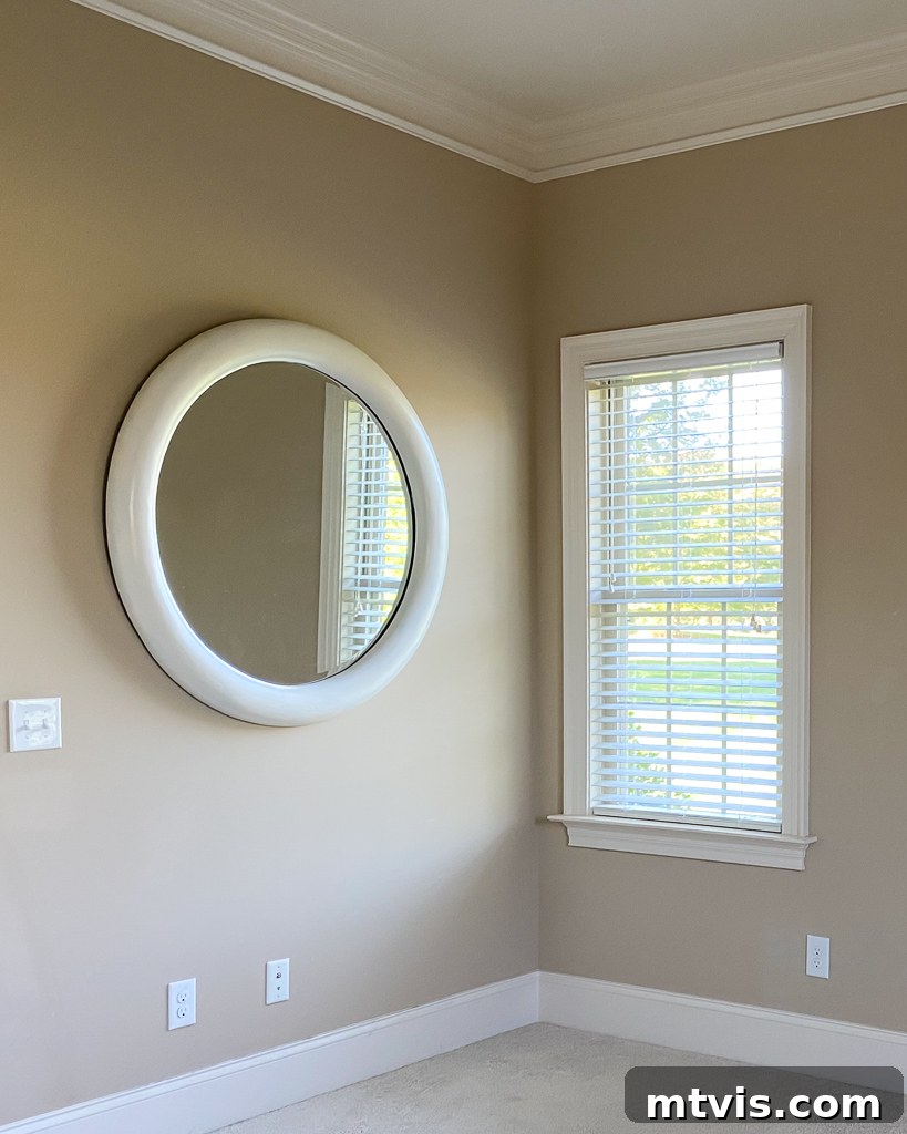 Unleash Your Style with Napkin Decoupage 3 white round wood mirror