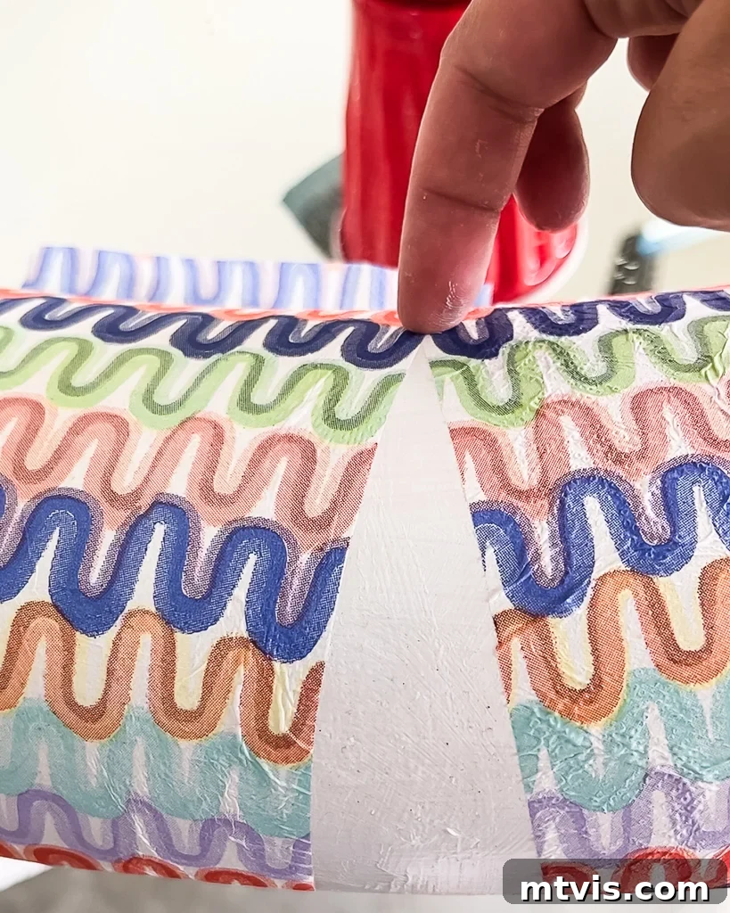 Unleash Your Style with Napkin Decoupage 8 decoupage napkins on rounded surface