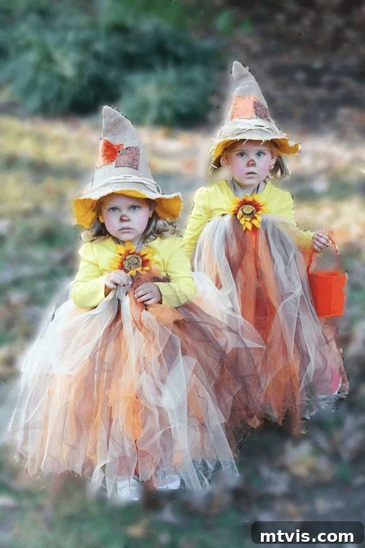 DIY tutu scarecrow costumes