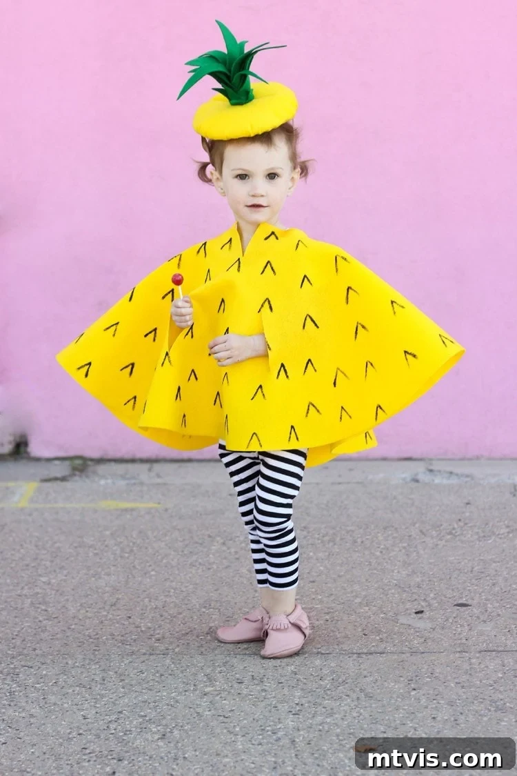 DIY pineapple costume