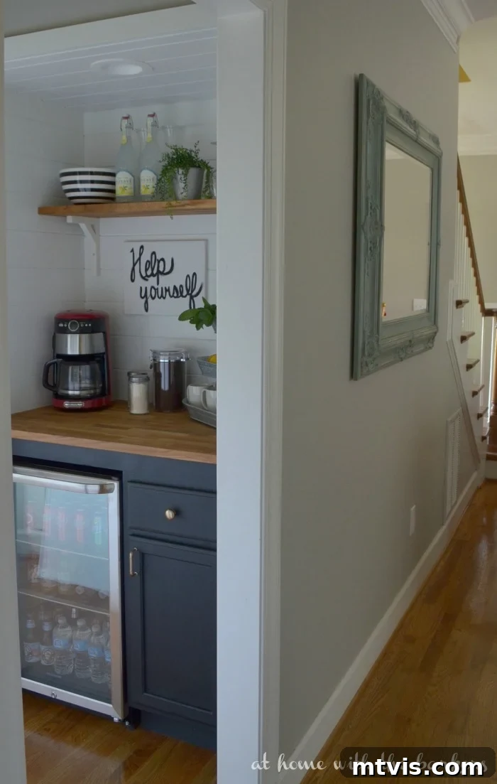 Chic and Functional Coffee Bar Designs 10 built-in home coffee bar