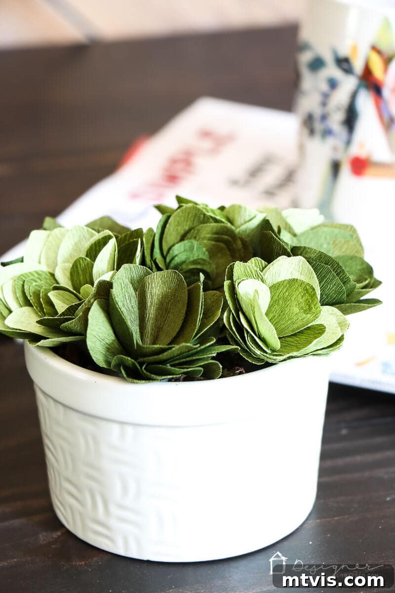 Finding Your Perfect Cricut Machine 13 Stunning crepe paper succulents crafted with the Cricut Maker