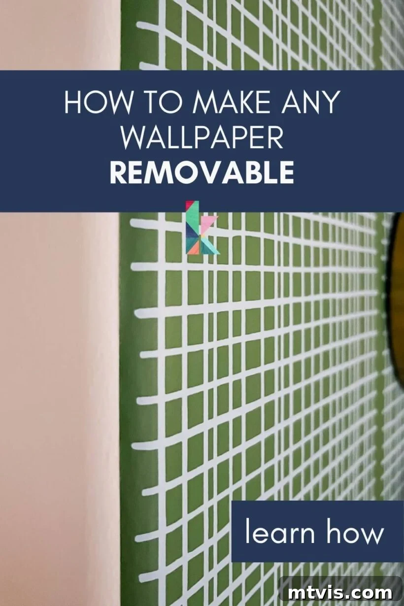 Renter-Friendly Wallpaper: Simple Steps for Easy Removal 2 How to make any traditional wallpaper removable using liquid starch, a renter-friendly solution for easy home decor updates