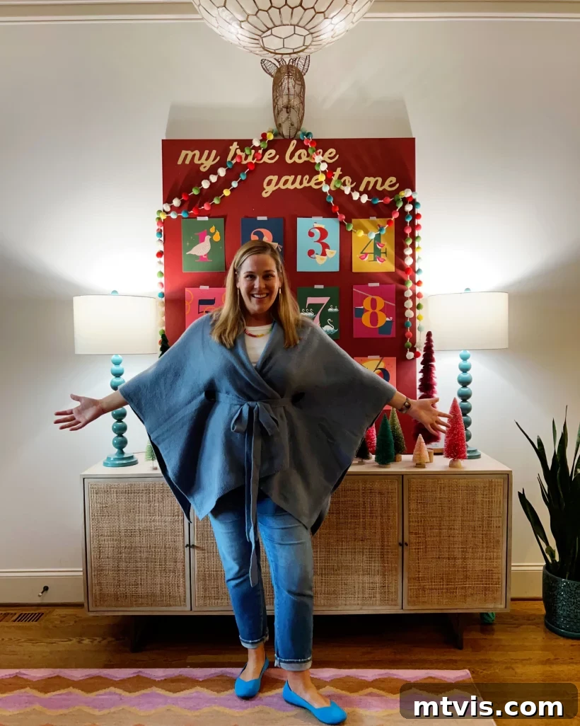 Designer's Choice Christmas Art 2022 3 large DIY christmas art pictured with Tasha Agruso of Kaleidoscope Living