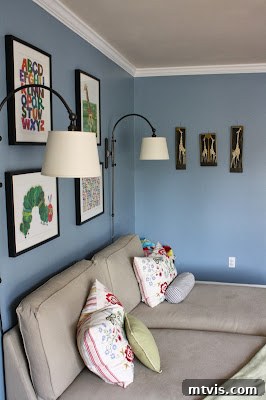 Playroom Interior Design Details of playroom decorations and child-friendly furniture