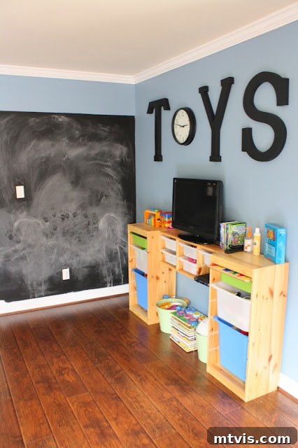 Vibrant Playroom Ideas for Kids Beautifully organized and colorful kids' playroom after renovation