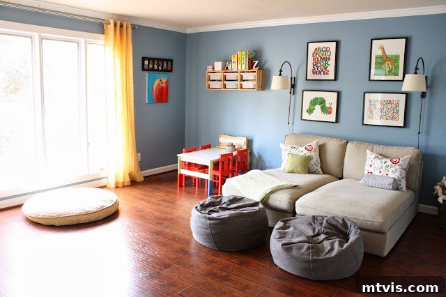 Ikea Playroom Furniture and Storage Ikea Trofast storage system in a functional kids' playroom
