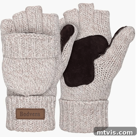 Favorite Things Gift Guide Under 25 Dollars 9 fingerless texting wool gloves with mitten flap