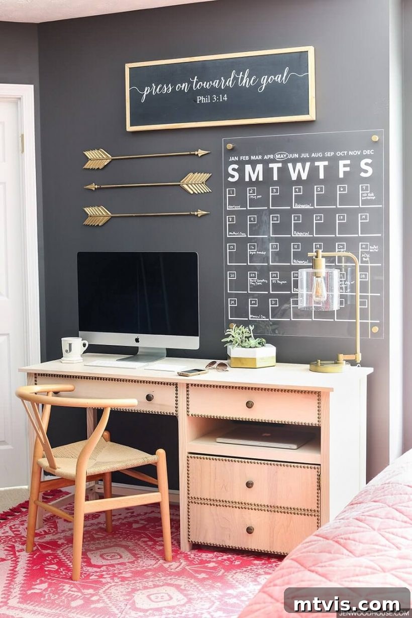 Conquer Family Chaos: Calendar Strategies for a Peaceful Home 10 A stylish DIY acrylic monthly wall calendar mounted with stand-off hardware, offering a modern and customizable solution for home organization.