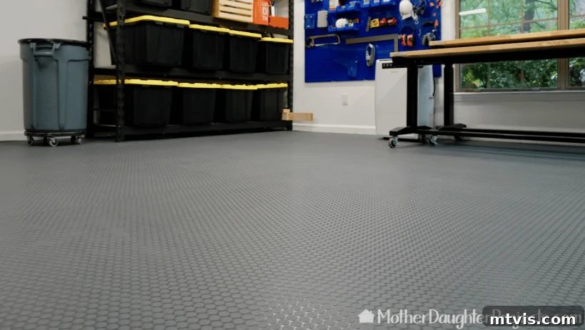 Transform Your Garage: Superior Flooring Choices 7 rolled vinyl flooring in garage