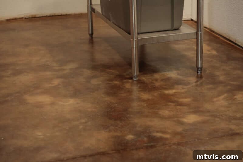Transform Your Garage: Superior Flooring Choices 9 stained garage flooring
