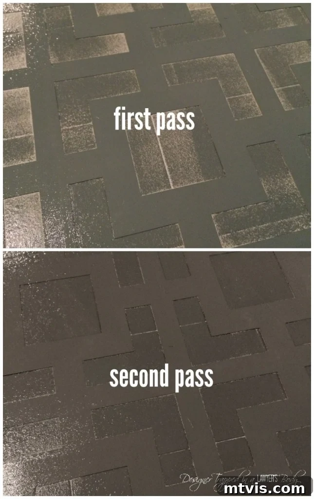 After a meticulous prep, watch your damaged floors transform. Stenciling with precision offers a unique, affordable, and stylish alternative to traditional refinishing, creating a stunning focal point in any room.