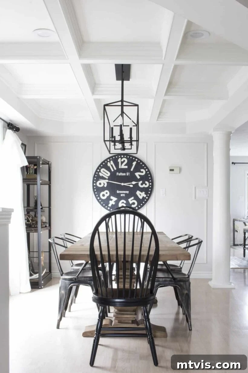 The Fifth Wall: Stunning Ceiling Designs 8 diy coffered ceiling project, showcasing the grid structure
