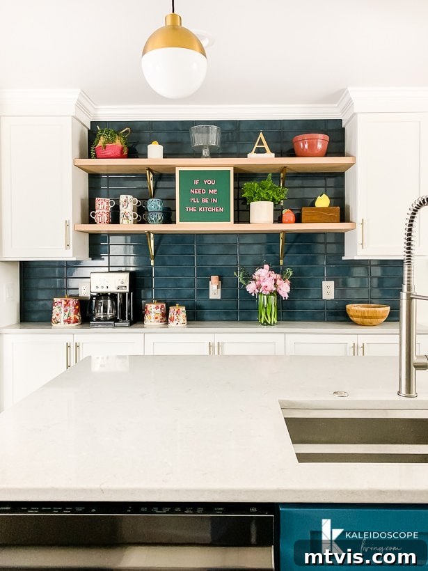 Installing a Tile Backsplash Made Simple 13 kitchen with teal blue tile backsplash