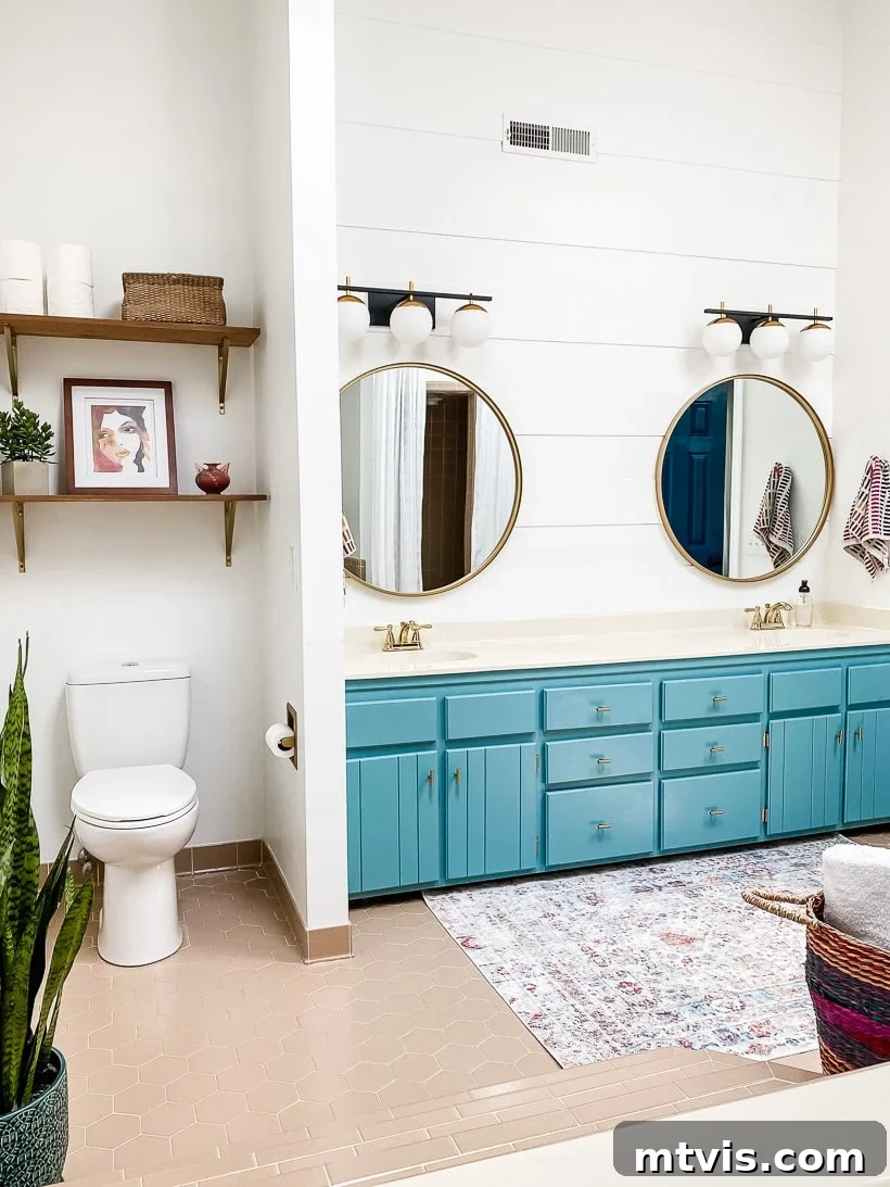 15+ Ingenious DIY Bathroom Renovation Ideas That Won't Break the Bank 2 master bathroom after affordable DIY bathroom remodel, showcasing a stylish and renovated space