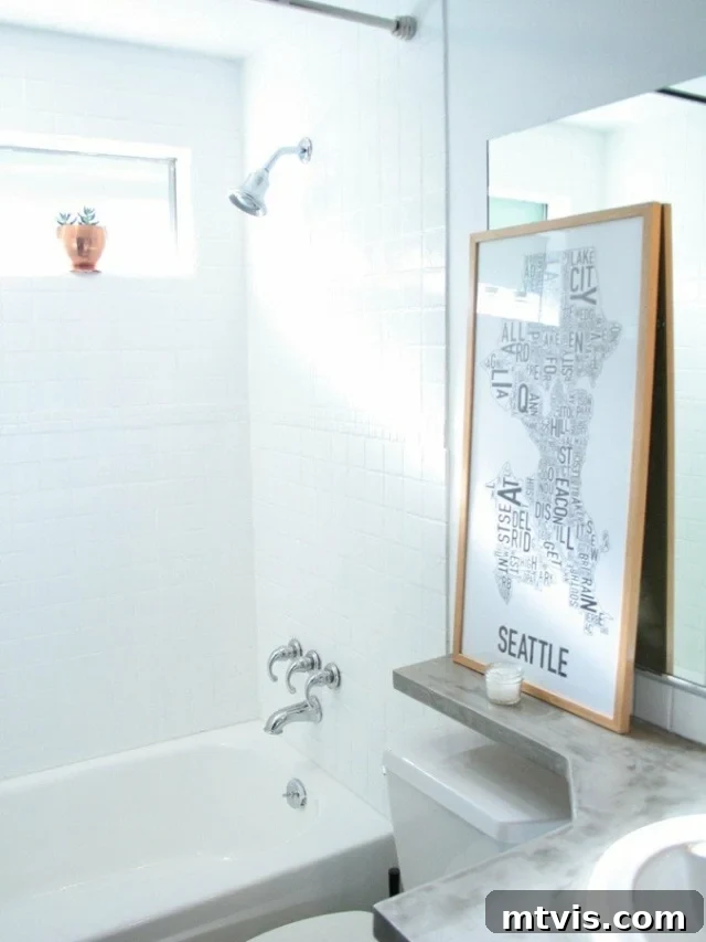 15+ Ingenious DIY Bathroom Renovation Ideas That Won't Break the Bank 24 shower tiles painted white with DIY kit, showing a clean and updated look