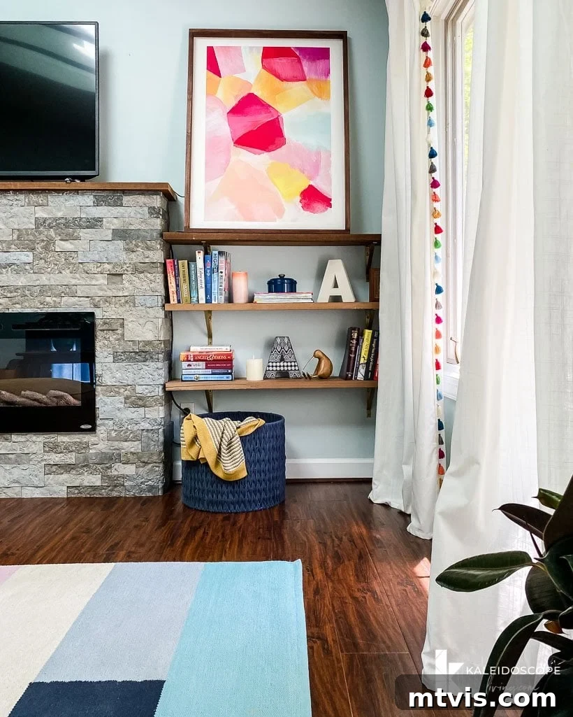 diy electric fireplace clad with Airstone