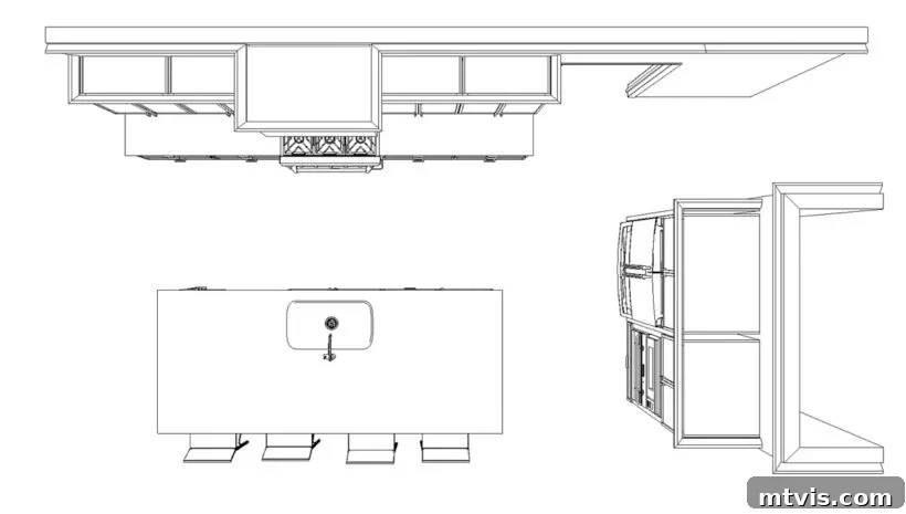 Kitchen Renovation Revealed: Our Decisions and the Dazzling New Layout 8 New kitchen layout overhead view, highlighting the working triangle