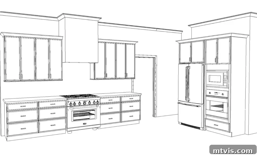 Kitchen Renovation Revealed: Our Decisions and the Dazzling New Layout 9 New kitchen layout of perimeter cabinets, demonstrating increased counter space
