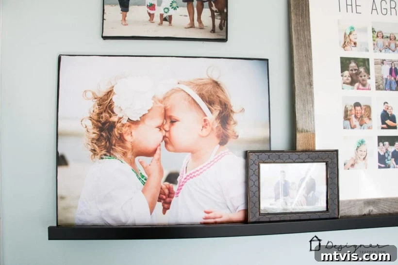 DIY Textured Photo Canvas Art 18 DIY photo canvas of little girls