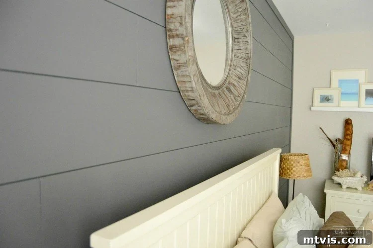 Build a Beautiful Wood Plank Accent Wall 13 Elegant decor in front of the new wood plank accent wall