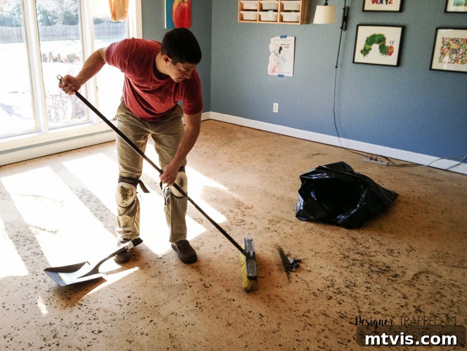 How Laminate Flooring Transformed Our Living Space 4 Before and after transformation of a playroom with new, modern laminate flooring installed, replacing old carpet.