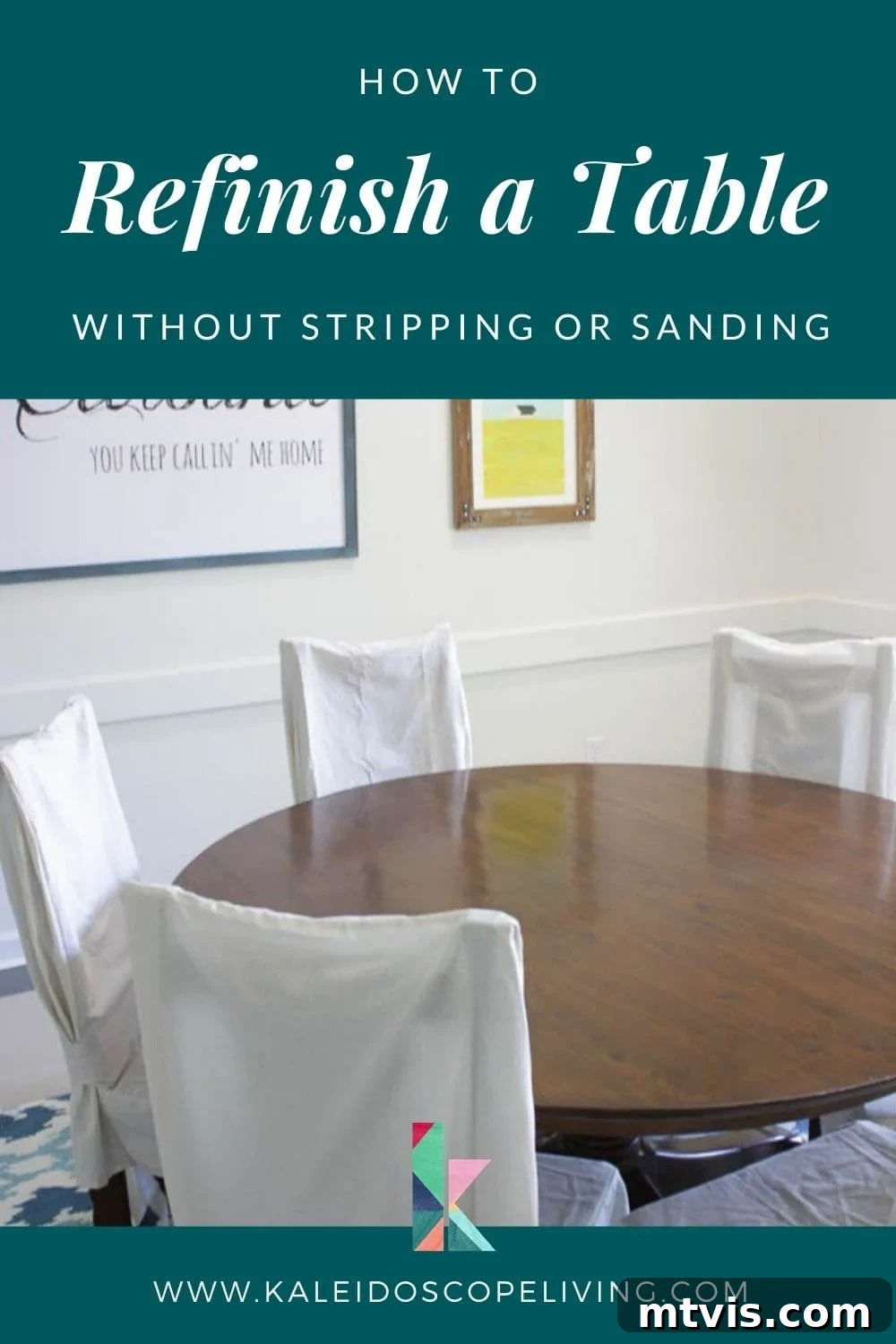 Easy Table Makeover: No Sanding, No Stripping 2 Beautifully refinished dining table