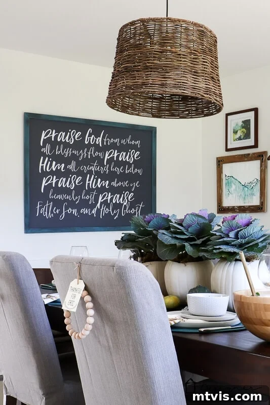 Craft Stunning Frames No Workshop Needed 9 Finished DIY picture frame hanging on a dining room wall