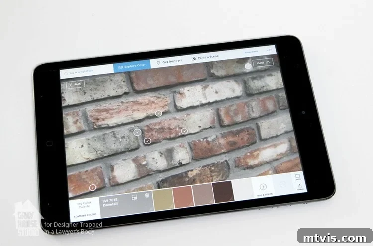 Selecting a Neutral Paint Palette for Faux Brick